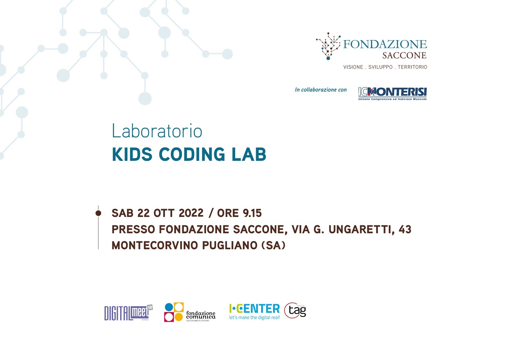 Laboratorio “Kids Coding Lab” - DIGITALmeet 2022