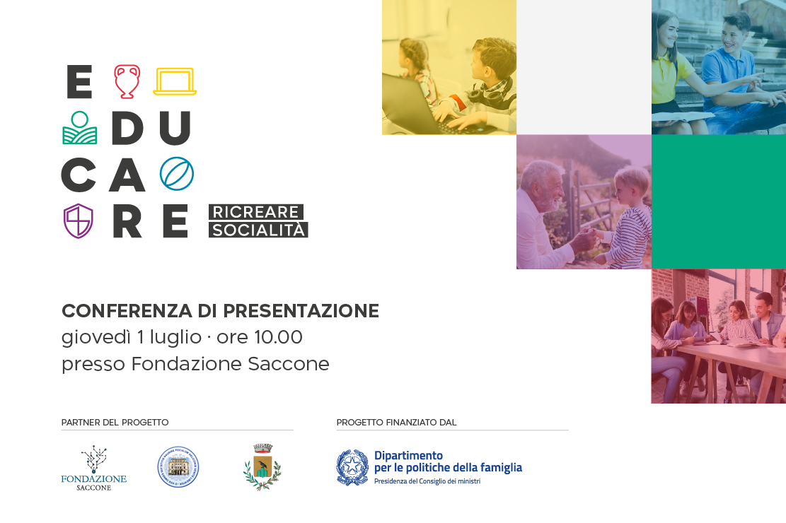 Giovedì 1° luglio, Conferenza Stampa di presentazione del progetto EduCare – Ricreare Socialità